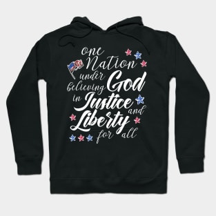 nation under believing god 4th of July outfit Hoodie